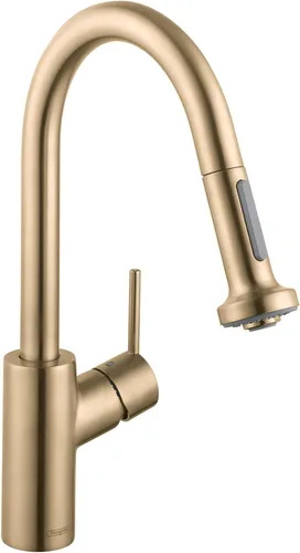 Vista 7 de hansgrohe Talis S² - Grifo de cocina de barra negra, grifos de cocina con rociador extraíble, grifo para fregadero de cocina, cabezal rociador