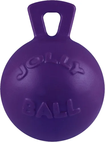 Vista 18 de Jolly Pets Tug-n-Toss - Pelota de juguete resistente para perros con asa, 4.5 pulgadas/pequeña, azul (445 BL)