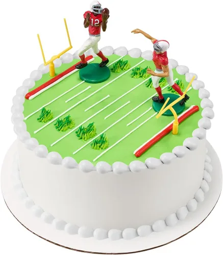 Vista 7 de Decoración de pasteles DecoSet con touchdown de fútbol americano