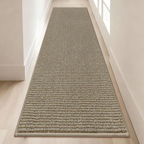 Vista 33 de BEQHAUSE Alfombra de Entrada de 20"x32" Tapete Interior para Puerta Antideslizante Lavable, Alfombras de Pasillo Absorbentes y Resistentes a Manchas