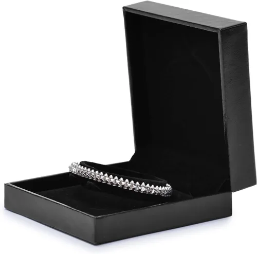 Vista 4 de Oirlv - Caja de pulsera/brazalete negro, vitrina de joyería para aniversario