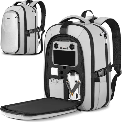 Vista 10 de PEKREWS Funda para DJI Mini 3 / Mini 4 Pro, para RC 2, controlador RC-N3/N2 Negro