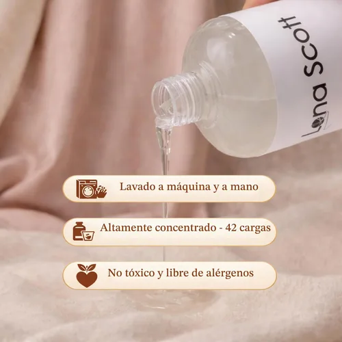 Vista 4 de Champú detergente de cachemira, lana y delicados, 42 cargas. Fabricado en Estados Unidos (sin aroma)
