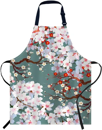 Vista 9 de oFloral Delantal de teoría de la ciencia de la biología unisex ajustable, delantal para cocinar, cocinero, mujeres y hombres, delantales para cocina