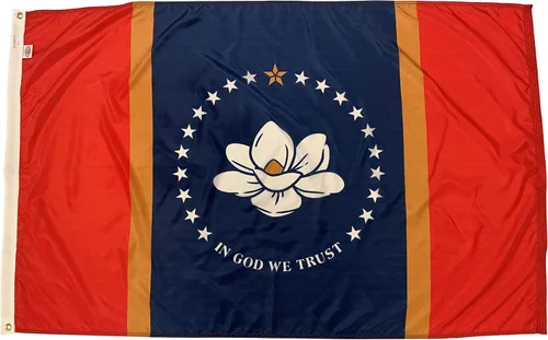 Vista 61 de FlagSource Bandera del estado de Alabama, material de nailon 200D con certificación FMAA, resistente, fabricada en Estados Unidos, resistente a