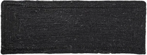 Vista 5 de Madhu International Camino de mesa de yute natural, alfombra rectangular tejida a mano de larga duración, hecha de material de yute para entradas