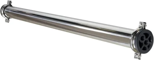 Vista 8 de Max Water Elemento de carcasa de acero inoxidable 2540 de membrana de 2.5" x 40" - Acero inoxidable 304, puertos de alimentación y drenaje NPTF