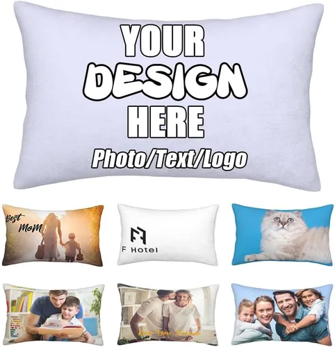Vista 22 de Funda de almohada decorativa personalizada con foto de pareja, funda de cojín decorativo personalizada, fundas de almohada personalizadas