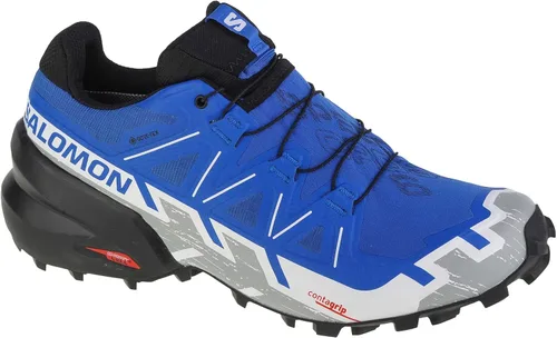 Vista 2 de Salomon Speedcross 6 GTX para hombre (azul náuticonegroblanco, sistema de tallas de calzado, adulto, hombre, numérico, mediano, numérico_8_Point_5)