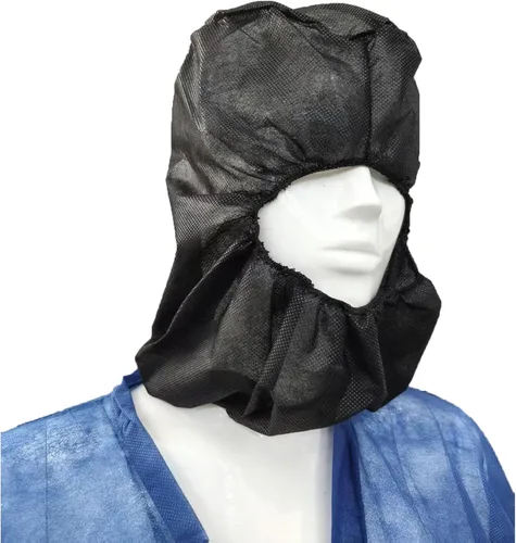 Vista 2 de ZMDREAM Disposable Hoods Bouffant Caps Full Face Hair Covers Polypropylene Hair Net Beard Cover Combo