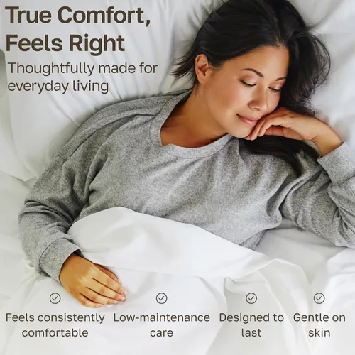 Vista 6 de California Design Den Juego de sábanas de lujo tamaño Queen, 800 hilos, 100% satén de algodón para cama tamaño Queen, juego de ropa de cama con Beige