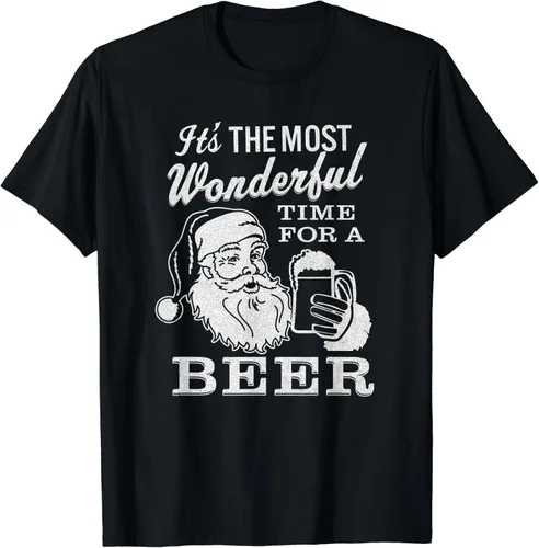 Vista 2 de It's The Most Wonderful Time for A Beer Shirt - Camiseta de Navidad, Negro, S