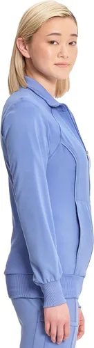 Vista 26 de Infinity by Cherokee 2391A - Chaquetas médicas con cremallera frontal para mujer, tela elástica en 4 direcciones