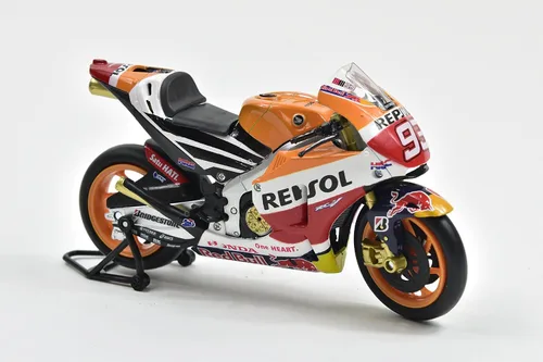 Vista 4 de Honda RC213V Motocicleta #93 Marc Márquez Repsol Honda Team MotoGP (2015) 1/12 Modelo fundido a presión por New Ray