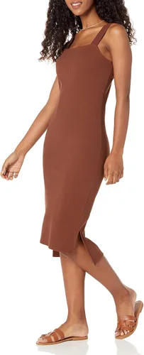 Vista 3 de The Drop Amelia - Vestido de tirantes para mujer con cuello cuadrado