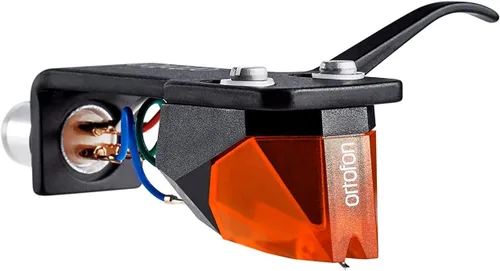 Vista 3 de Ortofon Pastilla premontada de bronce de 2M montada en SH-4 Black Headshell