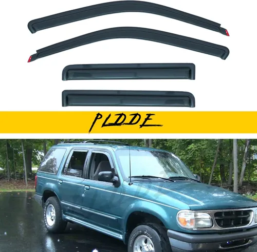 Vista 77 de Protectores de lluvia compatibles con modelos Trailblazer/GMC Envoy 2002-2009 para 5 pasajeros, visera de ventana lateral, deflector de viento