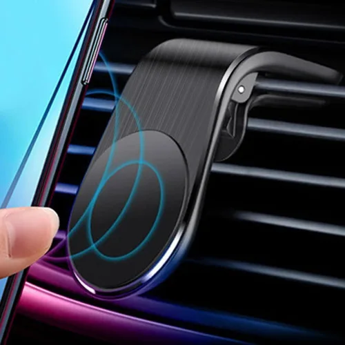 Vista 3 de Hemoton Soporte de teléfono para ventilación de coche, soporte magnético para teléfono celular, soporte manos libres en soporte de teléfono