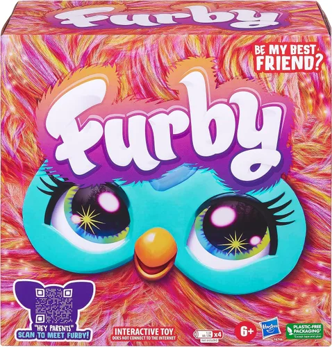 Vista 2 de Furby Coral, 15 accesorios de moda, juguetes de peluche interactivos para niñas y niños de 6 años en adelante, animatronic activado por voz