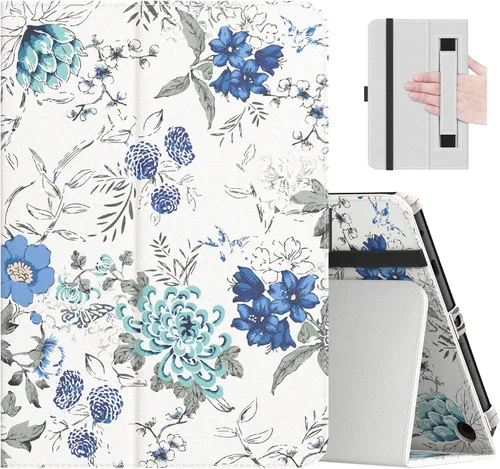 Vista 18 de MoKo - Funda compatible con la tablet Kindle Fire HD 8 y 8 Plus (10ª generación, versión de 2020), funda de soporte plegable y diseño delgado