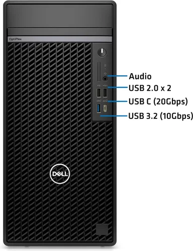 Vista 2 de Dell Computadora de sobremesa Optiplex Plus, Intel i9-12900K, 64 GB de RAM, SSD PCIe NVMe de 4 TB, gráficos Nvidia Quadro P1000 de 4 GB, 4 x