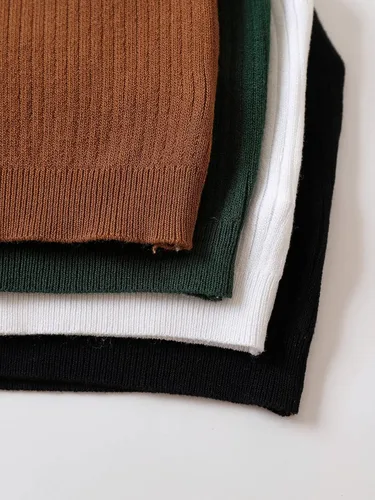 Vista 4 de Floerns Camisola de 4 piezas para mujer, con tirantes delgados, ajustada, ombliguera