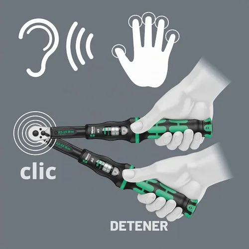 Vista 7 de Wera Click-Torque A 6 Juego de llaves dinamométricas, 2.5-25 Nm