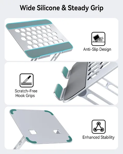 Vista 4 de Yottamaster Soporte ajustable de aluminio para portátil de 17 pulgadas