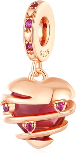 Vista 118 de Amufer S925 Charms for Women, compatible with Pandora Bracelets and Necklaces, Jewelry Gift