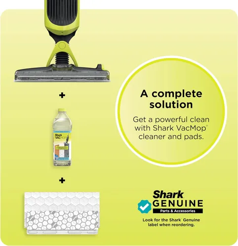 Vista 8 de Shark VACMOP - Trapeador de vacío inalámbrico para suelos duros, incluye 2 almohadillas VACMOP desechables y una solución VACMOP de 12 onzas, gris