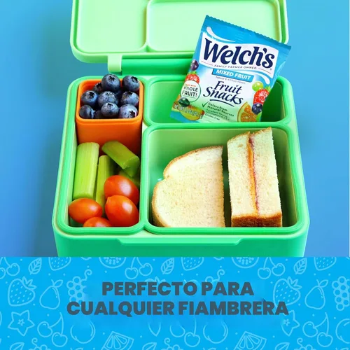 Vista 4 de Welch's Fruit Snacks, frutas mixtas y melocotón de mango, 0.8 onzas, 60