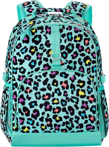Vista 16 de Choco Mocha Mochila para niños de escuela primaria con correa para el pecho de 17 pulgadas, Gradiente de arco, 17 pulg., Classic