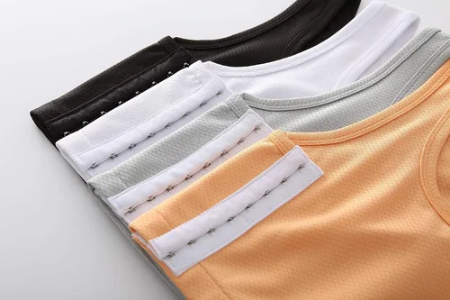 Vista 2 de BaronHong Carpeta de pecho transpirable de malla elástica Shapewear para Tomboy Trans Lesbian