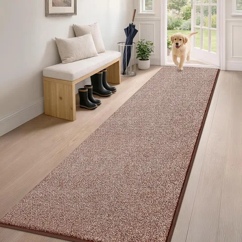 Vista 69 de PURRUGS Tapete para puerta con atrapamiento de suciedad, 20 x 31.5 pulgadas, antideslizante, lavable a máquina, tapete para puerta de perro, tapete