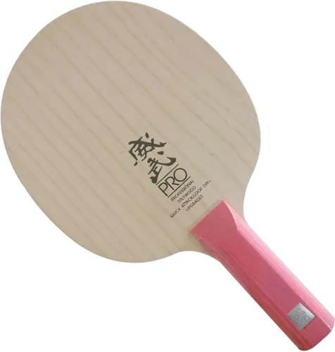 Vista 3 de Nueva versión SANWEI V5 PRO hoja de tenis de mesa profesional 7 madera contrachapada Quicky Attack+ Loop Off+ Sanwei ping Pong raqueta bat paleta