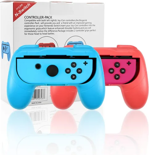Vista 7 de Kit de agarre para mandos Nintendo Switch Joy-Con empuñaduras de mano compatibles con mandos de modelo Nintendo Switch OLED paquete de 2