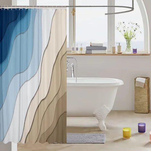 Vista 61 de Decorative White Baseball Shower Curtain Waterproof Polyester Fabric,Red Baseball Bat Bath Curtain Home Bathroom Decor Hanging Curtain with Hooks 72
