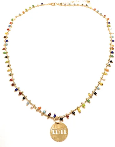 Vista 3 de Angel Number Necklace for Women, 111 Necklace, 18k Gold Plated Necklace, Numerology Necklace, Gifts for Her, Women Necklace, Colorful Nekclace
