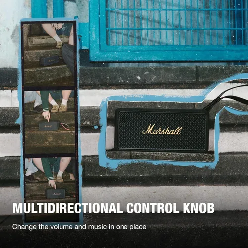 Vista 5 de Marshall Middleton II Altavoz portátil Bluetooth impermeable - Negro