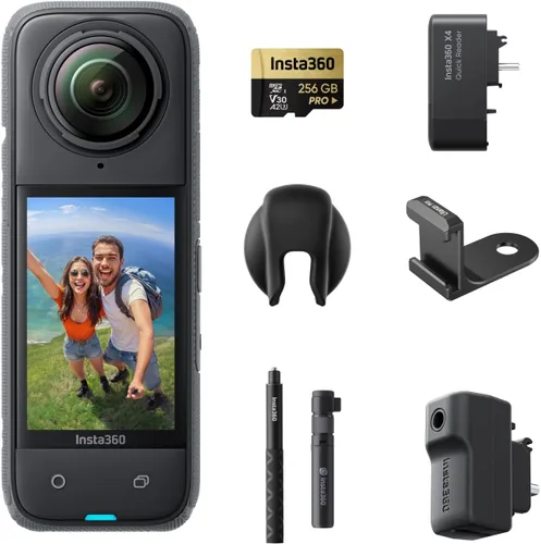 Vista 17 de Insta360 X4 Kit de Construcción - Cámara de construcción 360°, video HDR 360 de 8K30fps, foto de 72MP, lapsos de tiempo de 11K, compatible