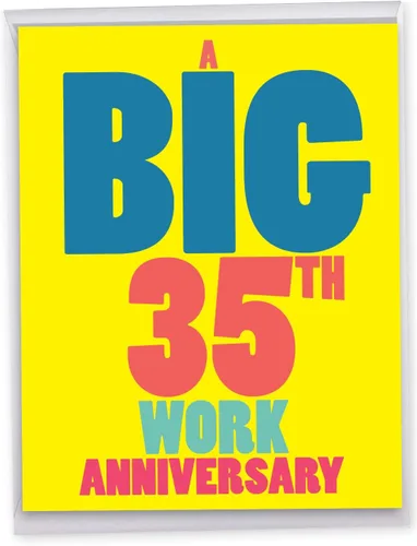 Vista 14 de NobleWorks - Tarjeta de felicitación de 30 aniversario con sobre de 8.5 x 11 pulgadas para hombres, mujeres - Jumbo 30 años de matrimonio - Big 30