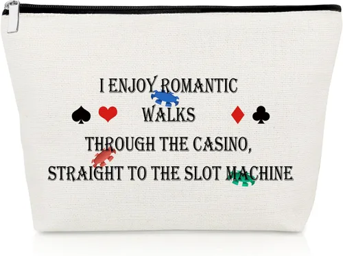 Vista 8 de Regalos de bingo para mujeres, bolsa de maquillaje, regalo para amantes del bingo, regalos de juego para mujeres, mejores amigas, hermanas