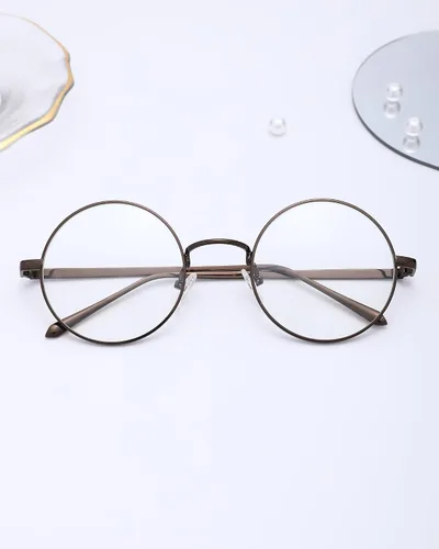Vista 5 de Pro Acme Lentes transparentes con marco de metal redondo retro sin receta