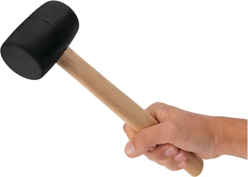 Vista 5 de Performance Tool 1129 Mazo de goma negro de 8 onzas con mango de madera