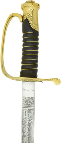 Vista 5 de Medieval Warrior Sable conmemorativo de caballería estadounidense con vaina