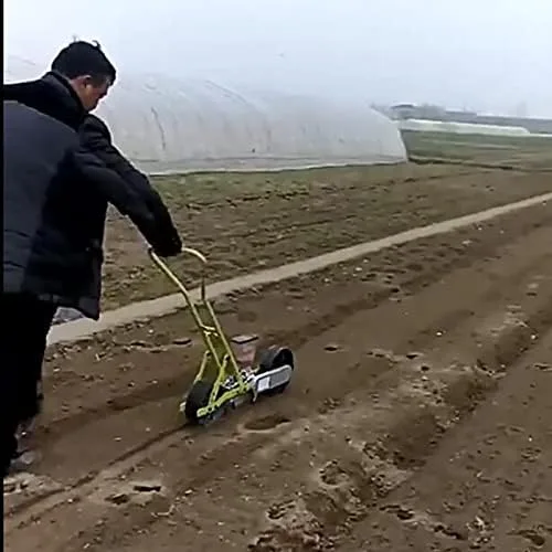 Vista 4 de Sembradora de precisión sembradora de hilera, esparcidores de jardín, plantas de cáñamo, rábano de col perejil, etc. para jardines pequeños