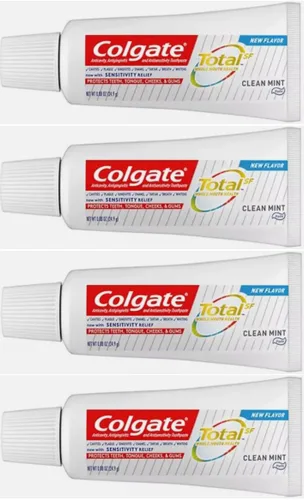 Vista 2 de Colgate Total Clean Pasta de dientes de menta 0.88 onzas (paquete de 4)