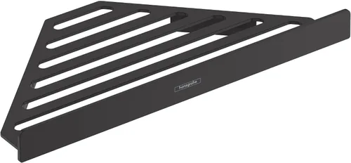 Vista 8 de hansgrohe AddStoris 41741340 - Cesta de esquina en cromo negro cepillado, accesorios de 1 pulgada