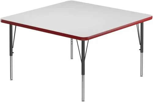 Vista 15 de Correll - Mesa rectangular de 24 x 36 pulgadas, mesa de actividades superior de borrado en seco, altura ajustable (19 a 29), laminado de alta
