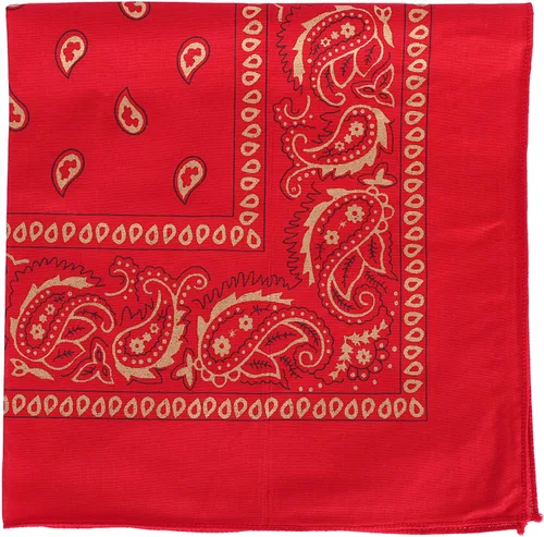 Vista 28 de Motique Accessories Bandana de algodón de 22 pulgadas con estampado cachemira